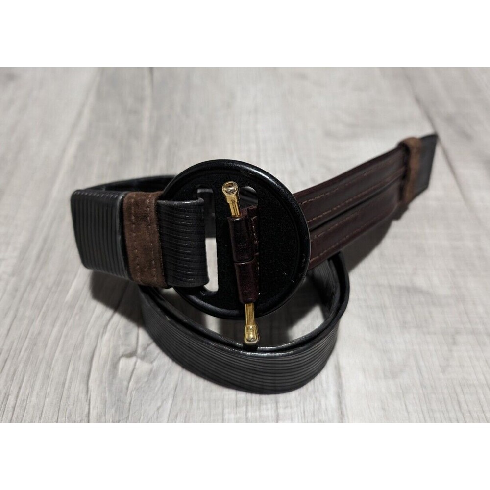 Vintage Hans Koch Ltd Soho New York Brown Black Belt 37"